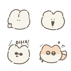 animal emoticon stickers!