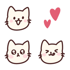 Ivory color cat's Emoji