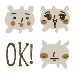 Ohana-san simple fashionable Emoji.