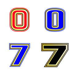 Number emoji 77