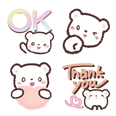 Fluffy bear  Emoji No.2 jp