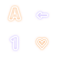 QxQ PNK Neon sign Letter Animation Emoji
