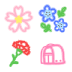 Neon color spring event emoji