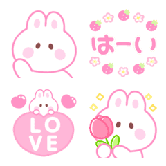 Animated dreamy rabbit emoji