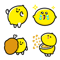 moving lemon emoji