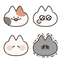 Three cats (emoji)