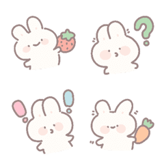 Nza emoji rabbit cute cute .