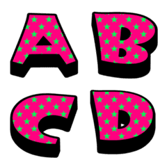 Simple decoration Emoji of alphanumeric