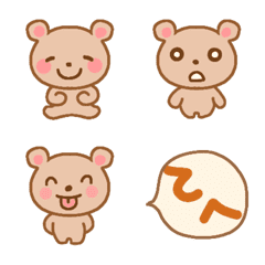 Kumatch emoji of a bear cub