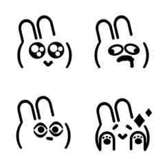QxQ bunny rabbit hare Emoji A