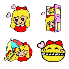 Lily and Heart Macaron Emoji