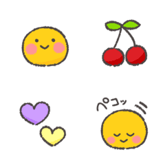 Fluffy emoji of simple.