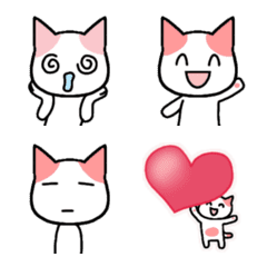 cat emoji with pink ears