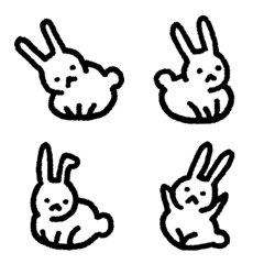 非常可愛的兔子表情符號