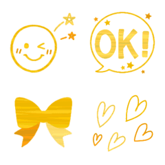 Emoji with yellow color