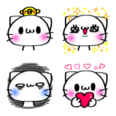 White cat emoji 0001