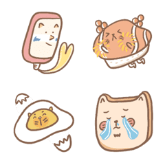 Mycat's cute food emoji