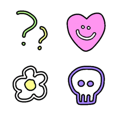 Outlined emoji