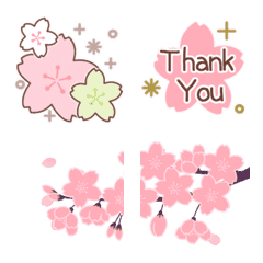 Moving cute Sakura Emoji 1 (English)