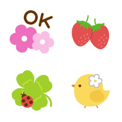 simple happy spring animated emoji