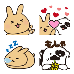Easy-to-use everyday emoji of rabbits
