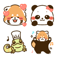 Pretty & kawaii red panda panda emoji
