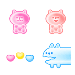QxQ Gummy cat Animation Emoji