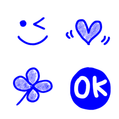 simple emoji *blue version*
