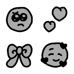 nemuiasa monotone face emoji