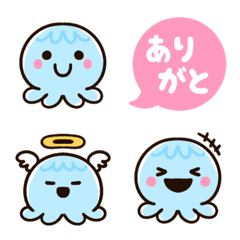 Cute jellyfish emoji.