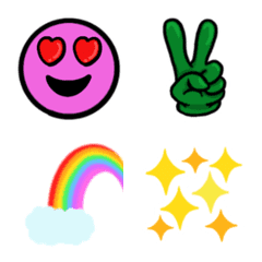 Emoji with various facial expressions YK