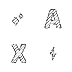 QxQ handwriting black simple Emoji