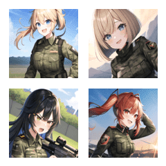 military camouflage girl