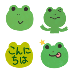 Ugoku!Frog chan,aisatsu emoji