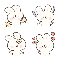 Emoji rabbit cute.