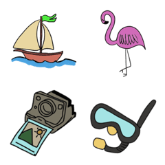 Summer emoji at sea