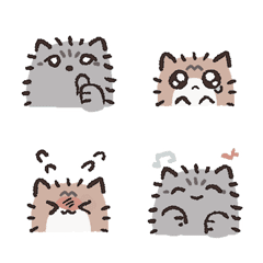 Dekai Cat & Nagai Cat Emoji