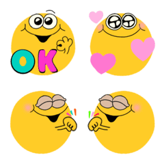 Move usable emoticons sparkling colorful