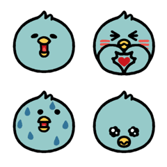 blue bird Emoji - Revision - aco