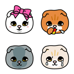 Various Scottish Fold Emoji#2
