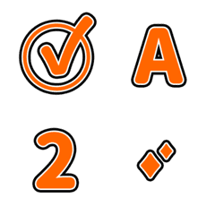 QxQ Orange simple Emoji