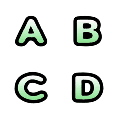 emoji alphabet english alphanumeric 002