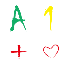 Writing Style Alphabet Symbols