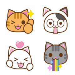 Moving! Various cat Emoji