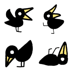 very cute crow emoji