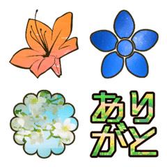 Spring emoji with lots of flowers