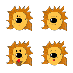 Conversational lion emoji