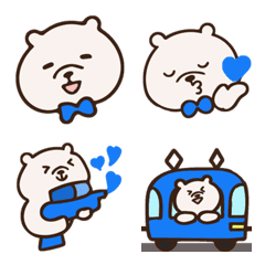 A bear who likes  blue idols