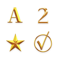 QxQ grace gold simple Emoji 2