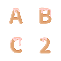 QxQ Strawberry Cookies ABC 123 Emoji